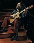 Fabian Perez Fabian Perez Self Portrait with Guitar